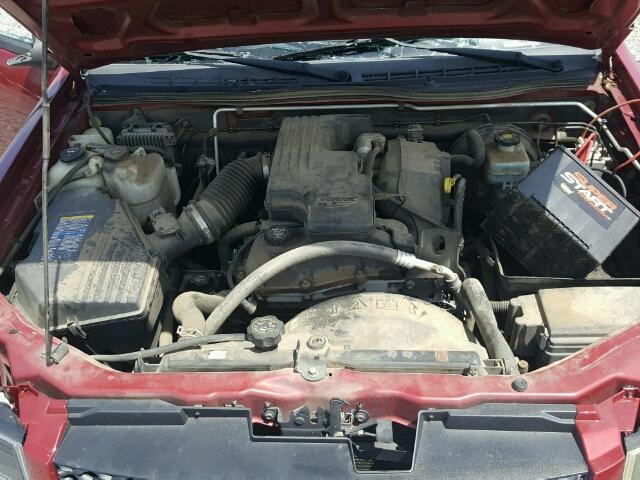 1GCCS138548138686 - 2004 CHEVROLET COLORADO BURGUNDY photo 7