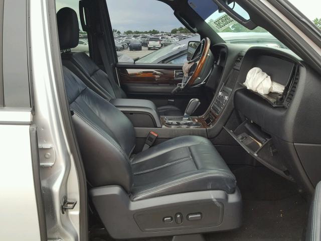 5LMJJ2HT0FEJ04794 - 2015 LINCOLN NAVIGATOR SILVER photo 5