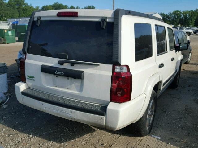 1J8HG48K66C239046 - 2006 JEEP COMMANDER WHITE photo 4