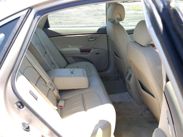 KMHFC46F07A204785 - 2007 HYUNDAI AZERA SE BEIGE photo 6