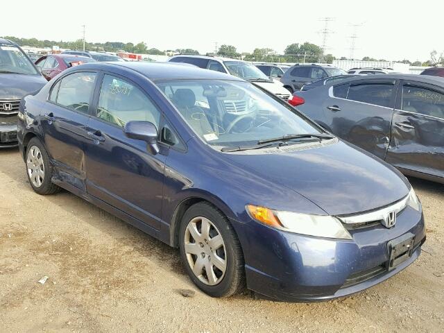 2HGFA16568H526982 - 2008 HONDA CIVIC BLUE photo 1