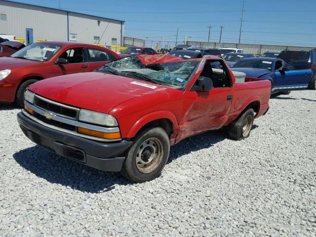 1GCCS145828179704 - 2002 CHEVROLET S TRUCK S1 RED photo 2