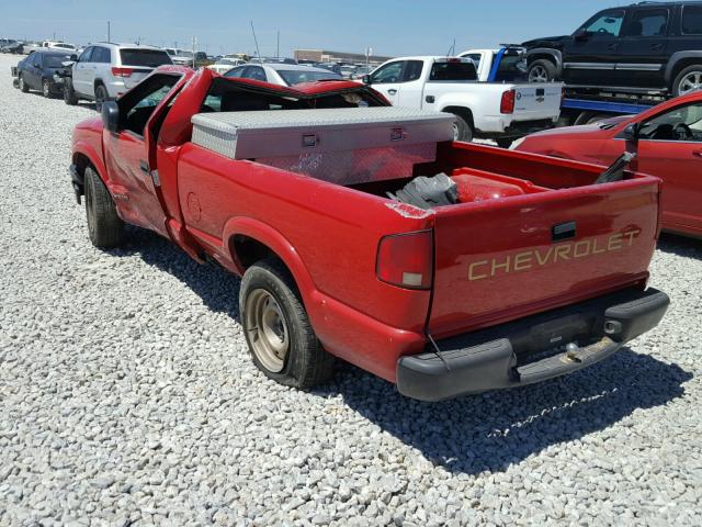 1GCCS145828179704 - 2002 CHEVROLET S TRUCK S1 RED photo 3