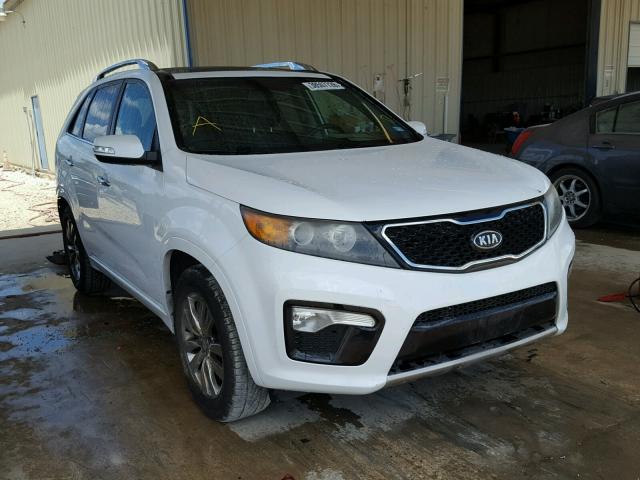 5XYKW4A22BG130888 - 2011 KIA SORENTO SX WHITE photo 1