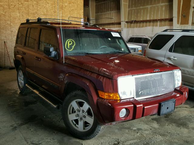 1J8HG48P17C637228 - 2007 JEEP COMMANDER ბურგუნდია ფოტო 1