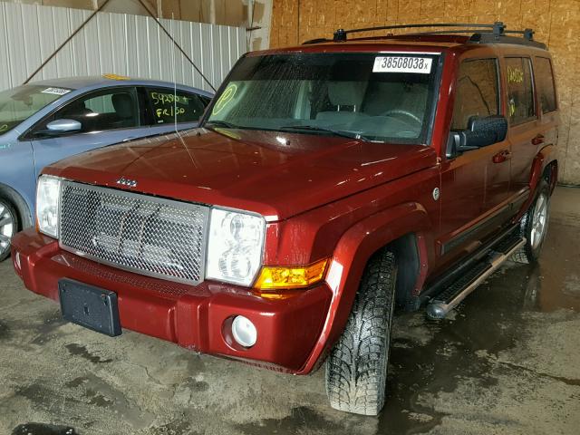 1J8HG48P17C637228 - 2007 JEEP COMMANDER ბურგუნდია ფოტო 2