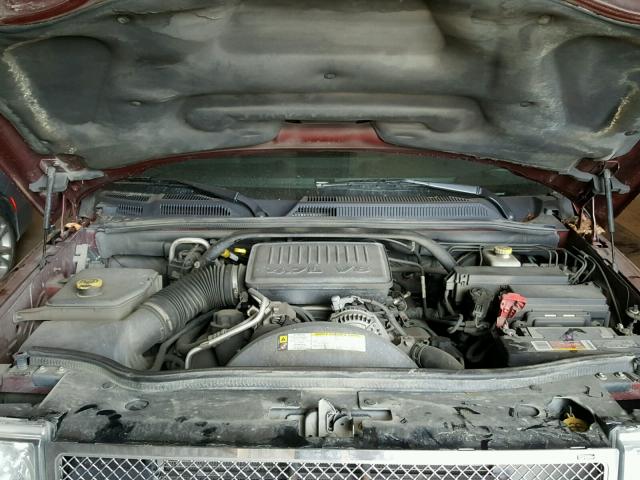 1J8HG48P17C637228 - 2007 JEEP COMMANDER ბურგუნდია ფოტო 7