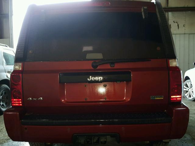 1J8HG48P17C637228 - 2007 JEEP COMMANDER ბურგუნდია ფოტო 9