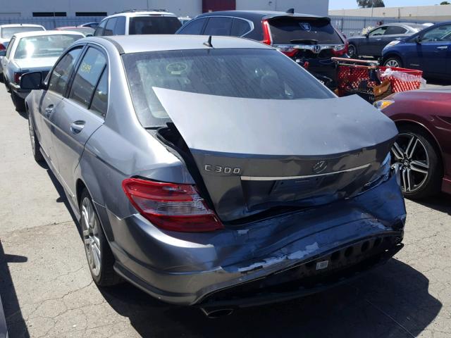 WDDGF54X49F222476 - 2009 MERCEDES-BENZ C 300 GRAY photo 3