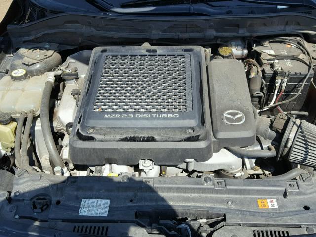 JM1BL1K48B1494711 - 2011 MAZDA SPEED 3 BLACK photo 7