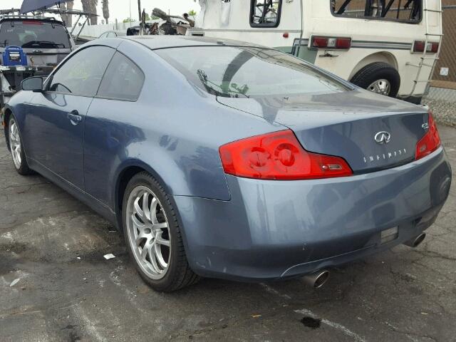 JNKCV54E76M704164 - 2006 INFINITI G35 BLUE photo 3