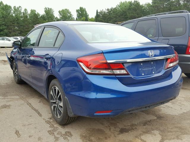 19XFB2F93DE071132 - 2013 HONDA CIVIC EXL 蓝色 照片 3