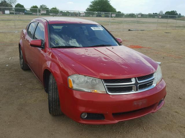 1B3BD2FG4BN523154 - 2011 DODGE AVENGER LU RED photo 1