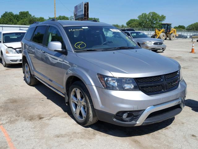 3C4PDDGG9HT502338 - 2017 DODGE JOURNEY CR SILVER photo 1