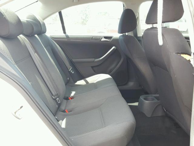 3VW1K7AJ9BM305458 - 2011 VOLKSWAGEN JETTA BASE 白色 照片 6
