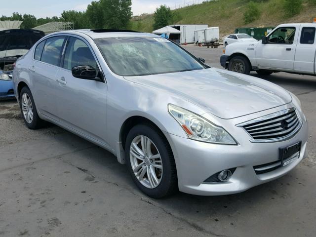 JN1DV6AR0BM652814 - 2011 INFINITI G25 SILVER photo 1