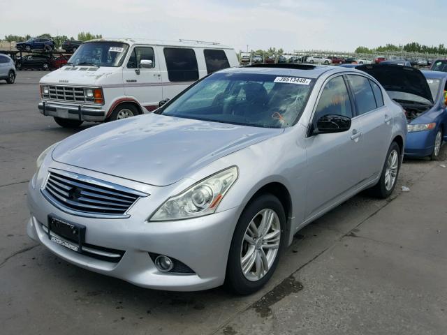 JN1DV6AR0BM652814 - 2011 INFINITI G25 SILVER photo 2