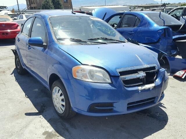KL1TD56E29B626322 - 2009 CHEVROLET AVEO LS BLUE photo 1