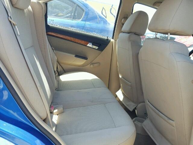 KL1TD56E29B626322 - 2009 CHEVROLET AVEO LS BLUE photo 6