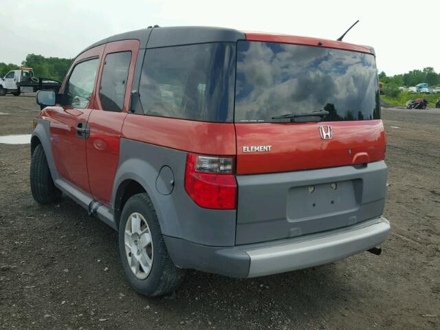 5J6YH28315L008680 - 2005 HONDA ELEMENT LX ORANGE photo 3