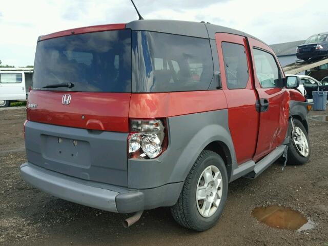 5J6YH28315L008680 - 2005 HONDA ELEMENT LX ORANGE photo 4