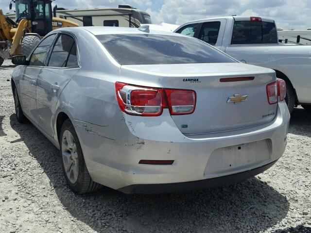 1G11C5SL3FU144684 - 2015 CHEVROLET MALIBU 1LT ვერცხლისფერი ფოტო 3
