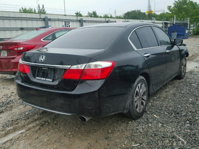 1HGCR2F33DA049775 - 2013 HONDA ACCORD LX BLACK photo 4