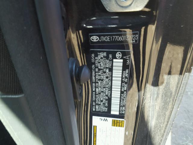 JTKDE177060132723 - 2006 TOYOTA SCION TC 黑色 照片 10
