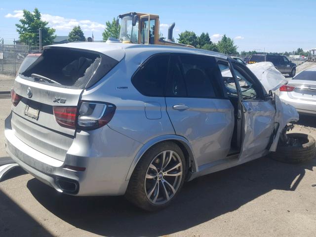 5UXKT0C57J0V98661 - 2018 BMW X5 XDR40E ვერცხლისფერი ფოტო 4