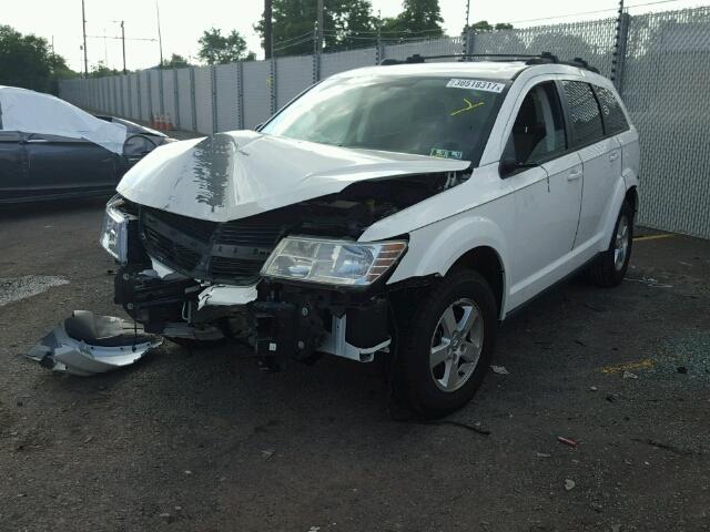 3D4GG47BX9T181412 - 2009 DODGE JOURNEY SE WHITE photo 2