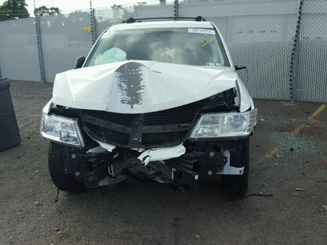 3D4GG47BX9T181412 - 2009 DODGE JOURNEY SE WHITE photo 9