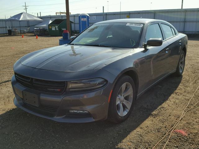 2C3CDXHG5GH350455 - 2016 DODGE CHARGER SX BLUE photo 2