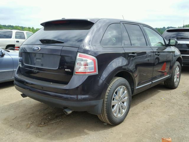 2FMDK39C07BB59096 - 2007 FORD EDGE SEL P BLACK photo 4