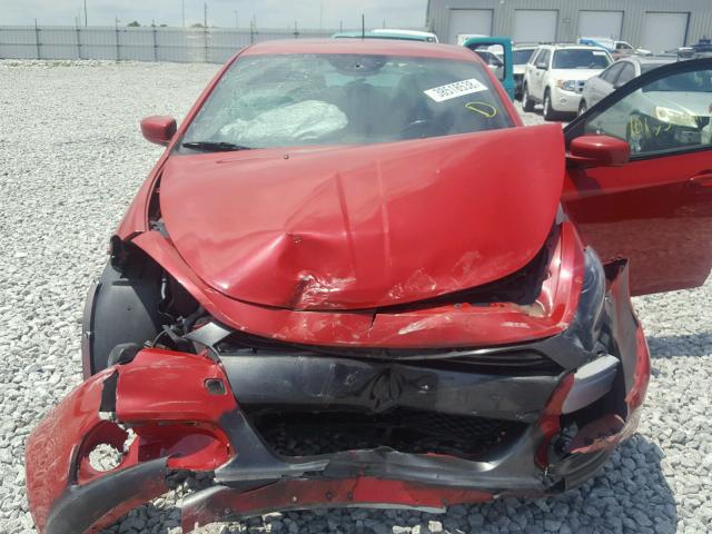 1C3CDFBH6DD234248 - 2013 DODGE DART SXT RED photo 7