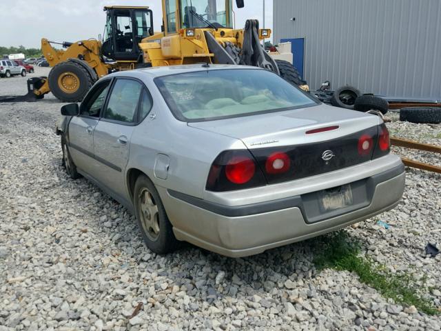 2G1WF52E959281042 - 2005 CHEVROLET IMPALA SILVER photo 3