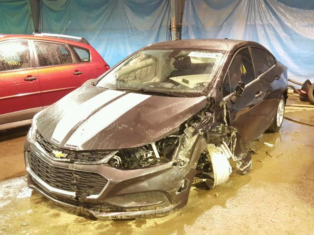 1G1BE5SM3G7274438 - 2016 CHEVROLET CRUZE LT BLACK photo 2