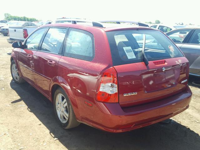 KL5JJ86Z06K267860 - 2006 SUZUKI FORENZA PR BURGUNDY photo 3