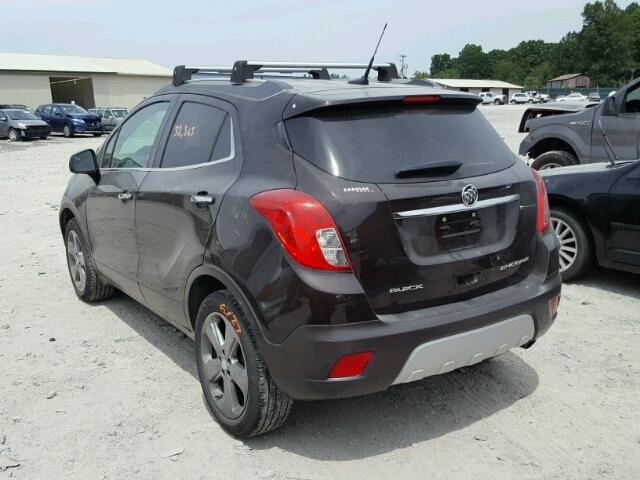 KL4CJASB8DB184039 - 2013 BUICK ENCORE BROWN photo 3
