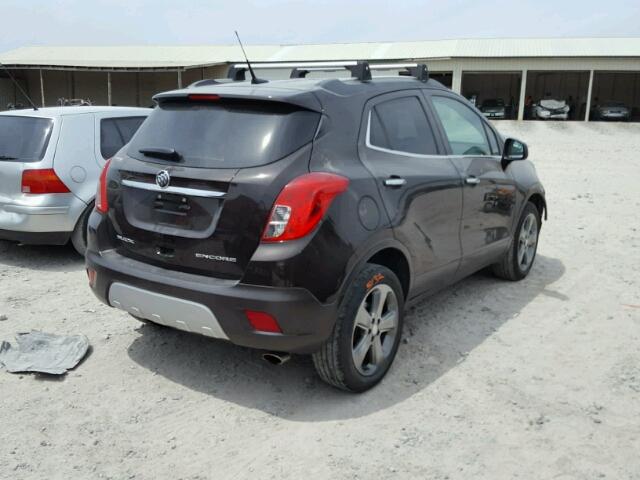 KL4CJASB8DB184039 - 2013 BUICK ENCORE BROWN photo 4