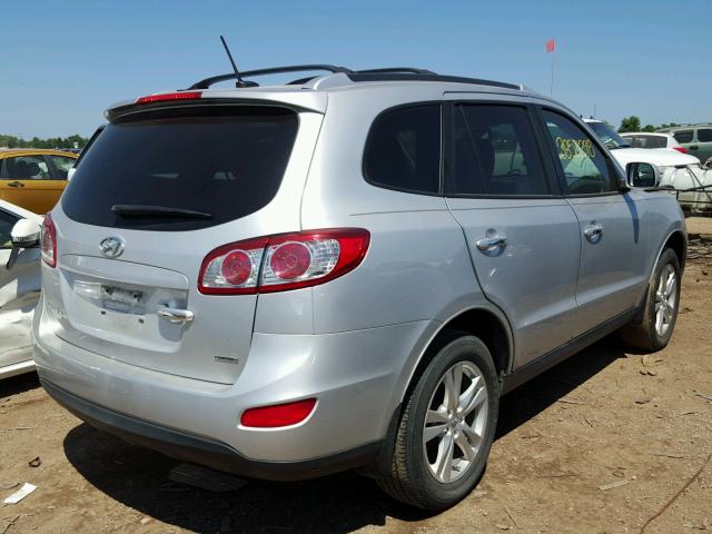 5XYZK4AG1CG161735 - 2012 HYUNDAI SANTA FE L SILVER photo 4