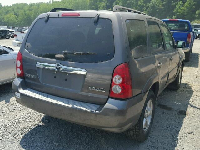 4F2CZ94156KM11580 - 2006 MAZDA TRIBUTE S GRAY photo 4