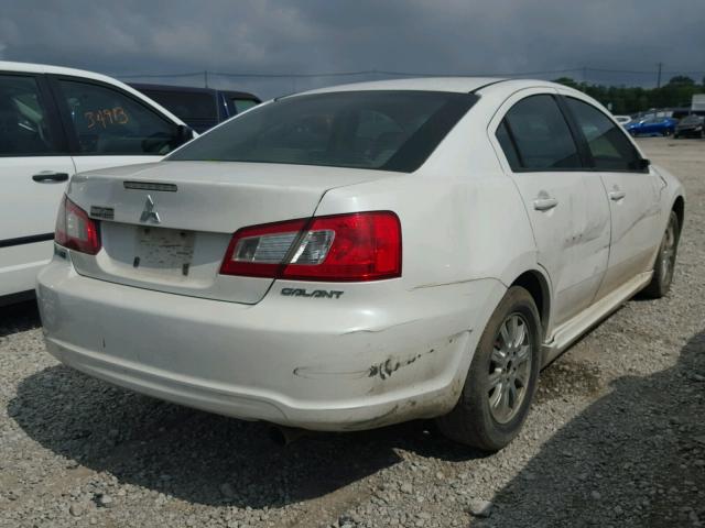 4A32B2FFXAE017531 - 2010 MITSUBISHI GALANT FE WHITE photo 4