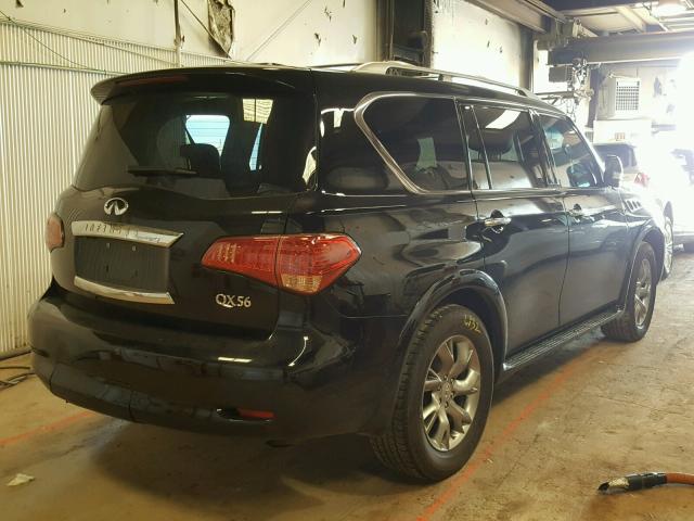 JN8AZ2NE0B9005339 - 2011 INFINITI QX56 BLACK photo 4