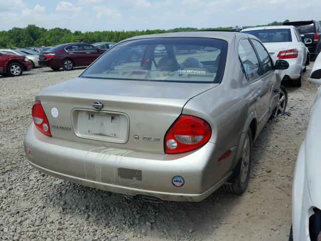 JN1CA31DX1T622623 - 2001 NISSAN MAXIMA GXE GOLD photo 4