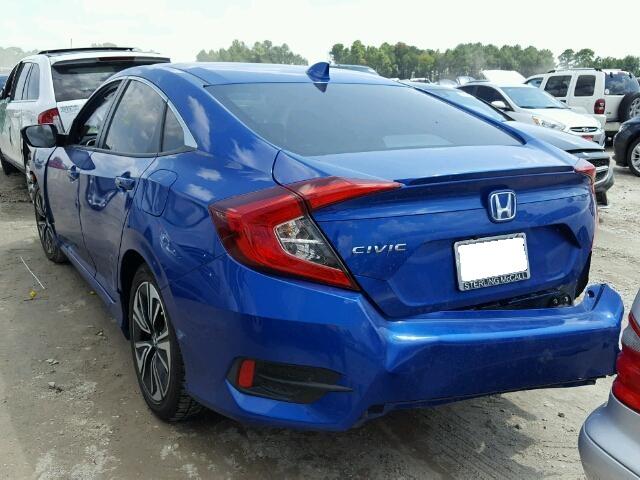 19XFC1F31GE018730 - 2016 HONDA CIVIC EX BLUE photo 3