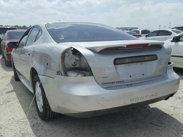 2G2WP552881161455 - 2008 PONTIAC GRAND PRIX SILVER photo 3