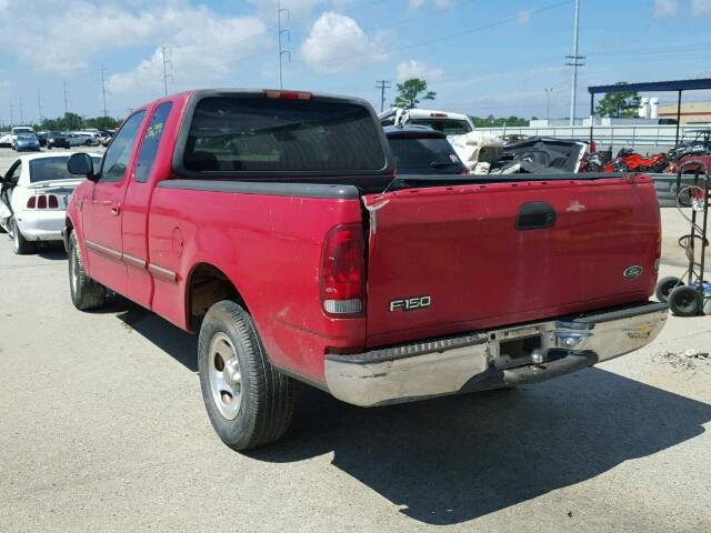 1FTZX17W2WNC42125 - 1998 FORD F150 RED photo 3