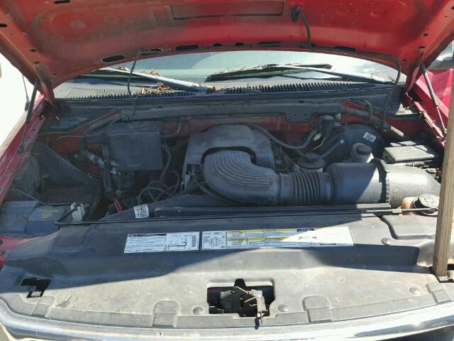 1FTZX17W2WNC42125 - 1998 FORD F150 RED photo 7