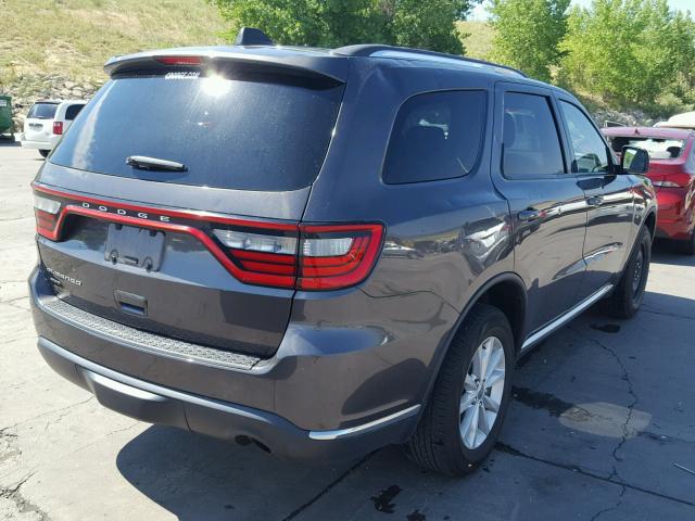 1C4RDJAG6FC907761 - 2015 DODGE DURANGO SX GRAY photo 4