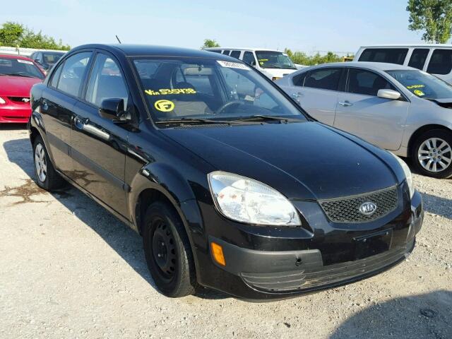 KNADE223096535438 - 2009 KIA RIO BLACK photo 1